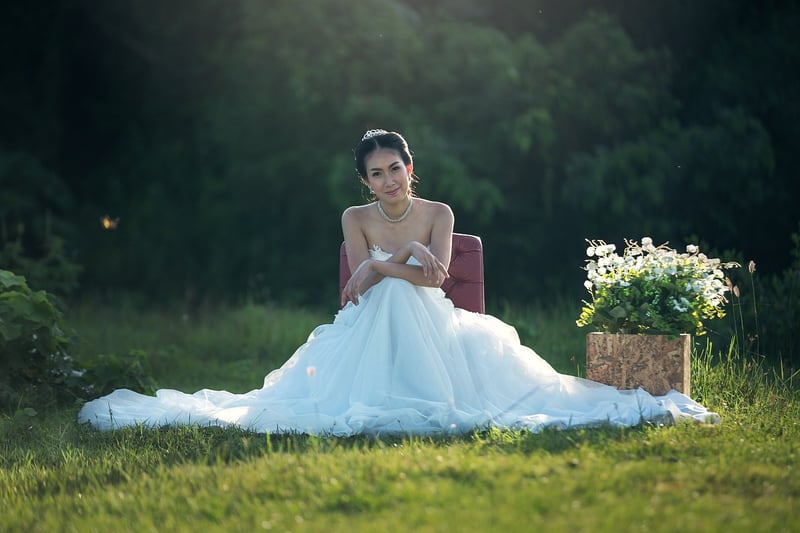 Flowy Bridal Dress